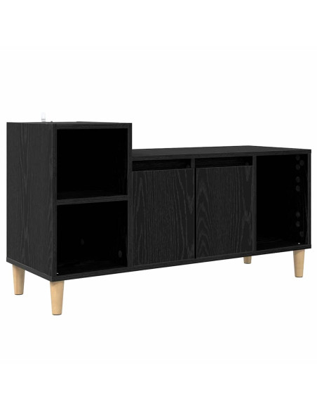 Mobile TV Rovere Nero 100 x 35 x 55 cm Legno multistrato