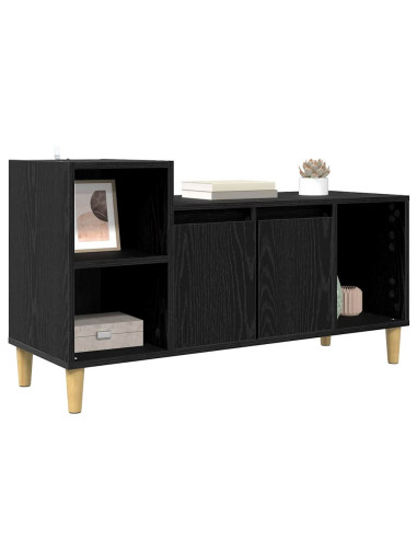 Mobile TV Rovere Nero 100 x 35 x 55 cm Legno multistrato