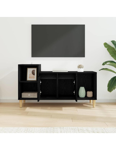 Mobile TV Rovere Nero 100 x 35 x 55 cm Legno multistrato