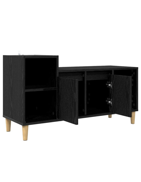 Mobile TV Rovere Nero 100 x 35 x 55 cm Legno multistrato