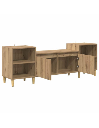 Mobile TV Rovere artigianale 160 x 35 x 55 cm Legno multistrato