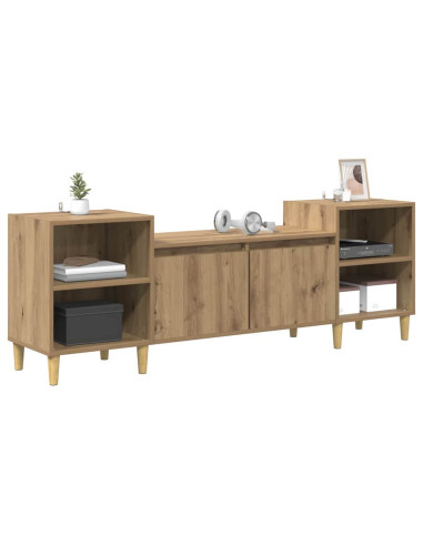 Mobile TV Rovere artigianale 160 x 35 x 55 cm Legno multistrato