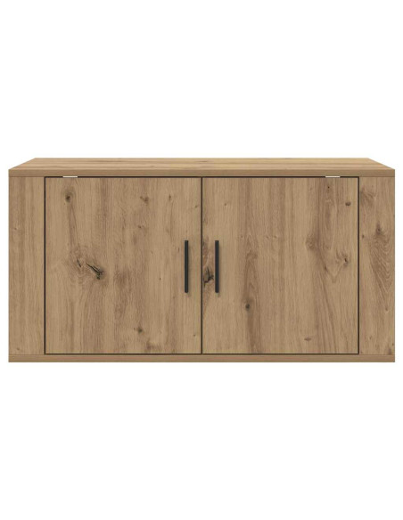 Mobile TV da parete rovere artigianale 80 x 34,5 x 40 cm