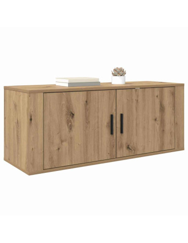 Mobile TV da parete Rovere artigianale 100 x 34,5 x 40 cm