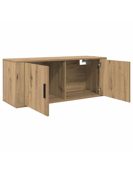 Mobile TV da parete Rovere artigianale 100 x 34,5 x 40 cm