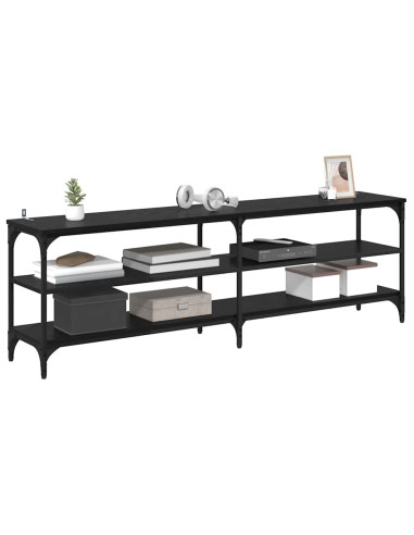 Mobile TV Rovere Nero 160 x 30 x 50 cm