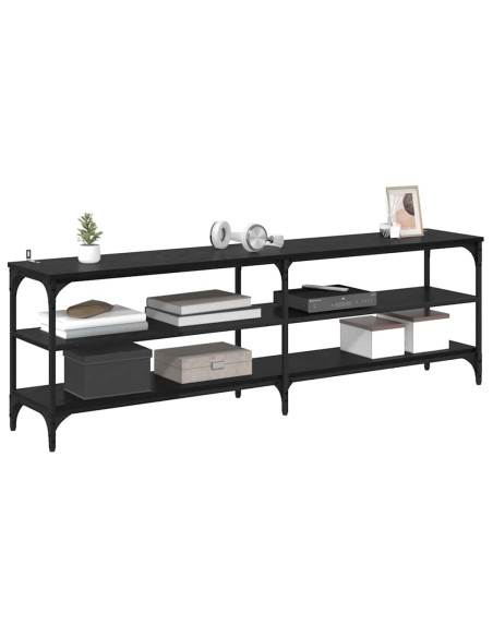 Mobile TV Rovere Nero 160 x 30 x 50 cm