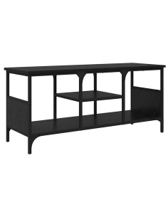 Mobile TV Rovere Nero 100 x 35 x 45 cm 2