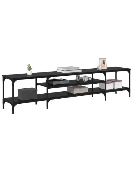 Mobile TV Rovere Nero 201 x 35 x 45 cm