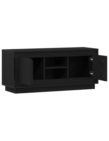 Mobile TV Rovere Nero 102 x 35 x 45 cm Legno multistrato
