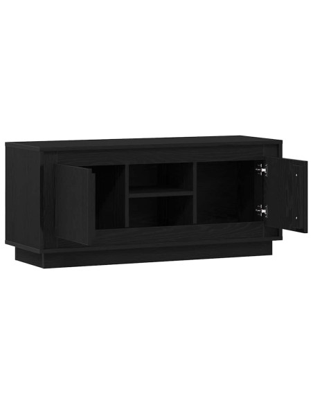 Mobile TV Rovere Nero 102 x 35 x 45 cm Legno multistrato