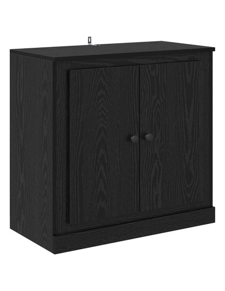 Credenza Rovere Nero 70 x 35,5 x 67,5 cm Legno multistrato