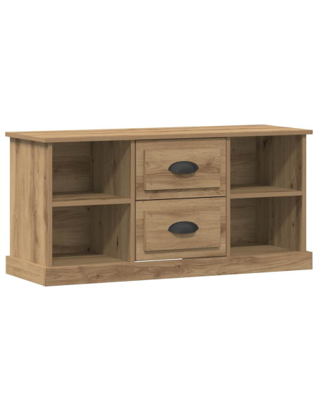 Mobile TV con cassetto Rovere artigianale 99,5 x 35,5 x 48 cm