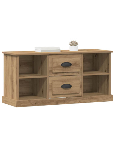 Mobile TV con cassetto Rovere artigianale 99,5 x 35,5 x 48 cm