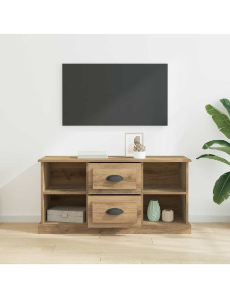 Mobile TV con cassetto Rovere artigianale 99,5 x 35,5 x 48 cm