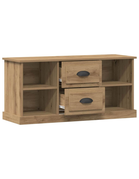 Mobile TV con cassetto Rovere artigianale 99,5 x 35,5 x 48 cm
