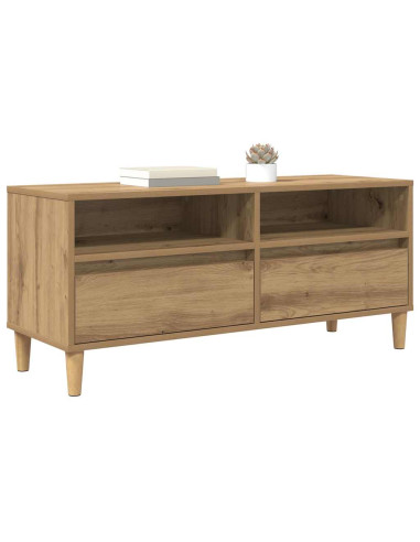 Mobile TV con cassetto Rovere artigianale 100 x 34,5 x 44,5 cm
