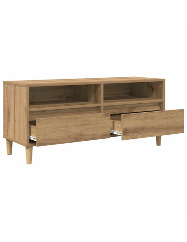 Mobile TV con cassetto Rovere artigianale 100 x 34,5 x 44,5 cm