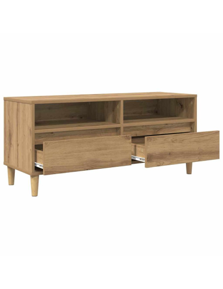 Mobile TV con cassetto Rovere artigianale 100 x 34,5 x 44,5 cm