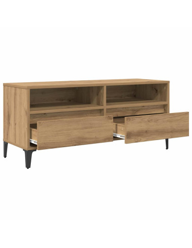 Mobile TV con cassetto Rovere artigianale 100 x 34,5 x 44,5 cm