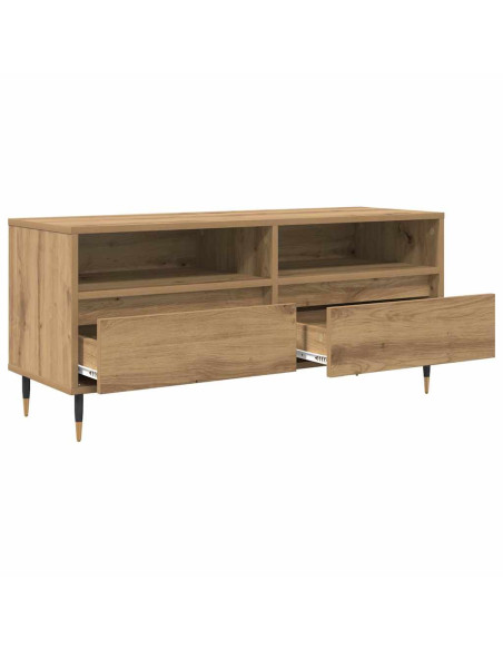 Mobile TV con cassetto Rovere artigianale 100 x 34,5 x 44,5 cm