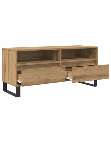 Mobile TV con cassetto Rovere artigianale 100 x 34,5 x 44,5 cm