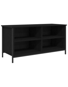 Mobile TV Rovere Nero 100 x 40 x 50 cm Legno multistrato 2