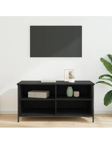 Mobile TV Rovere Nero 100 x 40 x 50 cm Legno multistrato