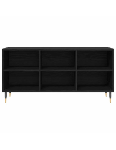 Mobile TV Rovere Nero 103,5 x 30 x 50 cm Legno multistrato