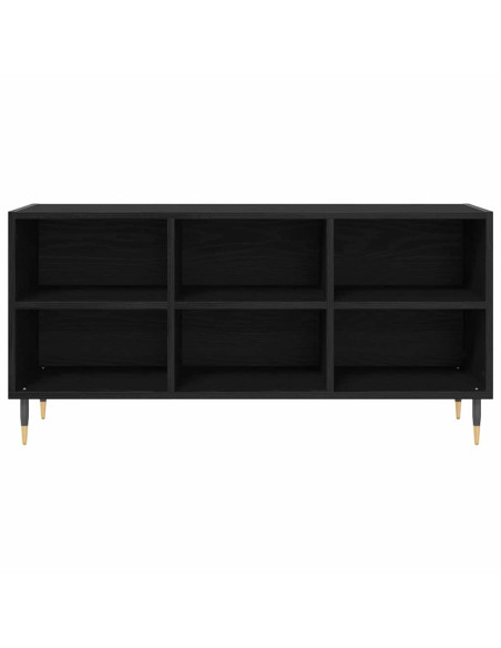 Mobile TV Rovere Nero 103,5 x 30 x 50 cm Legno multistrato