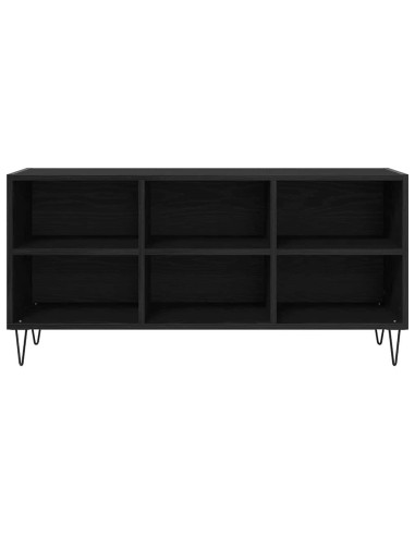 Mobile TV Rovere Nero 103,5 x 30 x 50 cm Legno multistrato