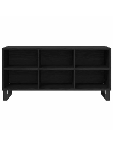 Mobile TV Rovere Nero 103,5 x 30 x 50 cm Legno multistrato