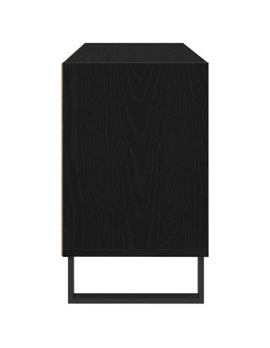 Mobile TV Rovere Nero 103,5 x 30 x 50 cm Legno multistrato