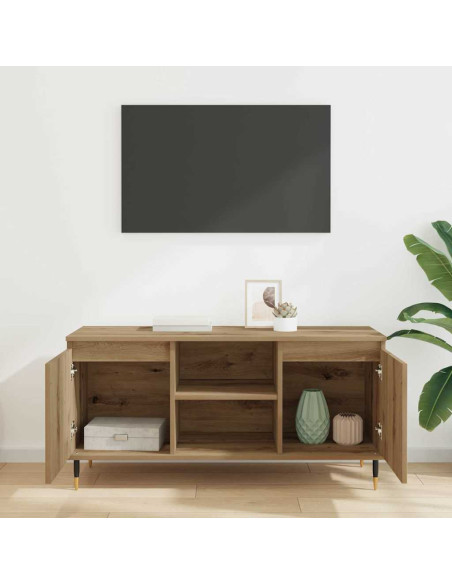 Mobile TV Rovere artigianale 104 x 35 x 50 cm Legno multistrato