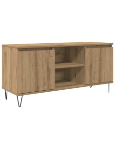 Mobile TV Rovere artigianale 104 x 35 x 50 cm Legno multistrato 2