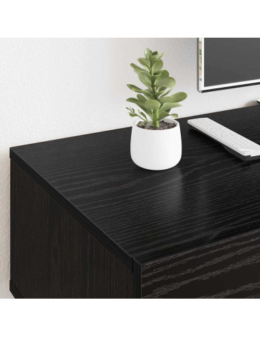 Mobile TV Rovere nero 150 x 36 x 30 cm Legno multistrato