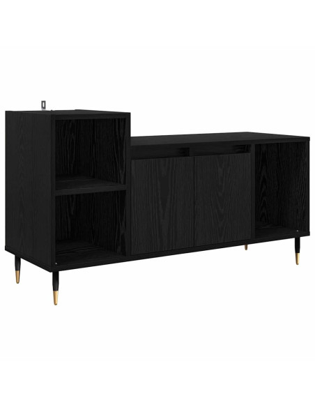 Mobile TV Rovere Nero 100 x 35 x 55 cm Legno multistrato