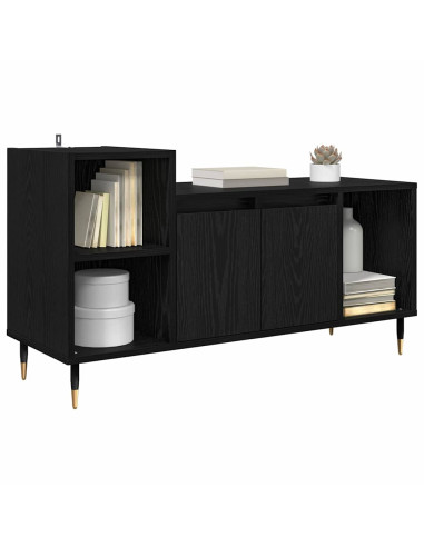 Mobile TV Rovere Nero 100 x 35 x 55 cm Legno multistrato