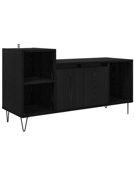 Mobile TV Rovere Nero 100 x 35 x 55 cm Legno multistrato