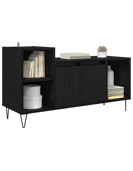 Mobile TV Rovere Nero 100 x 35 x 55 cm Legno multistrato