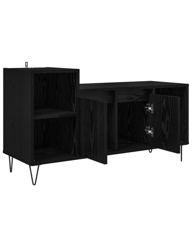 Mobile TV Rovere Nero 100 x 35 x 55 cm Legno multistrato