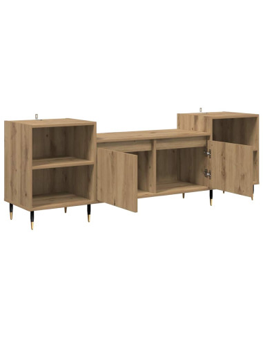 Mobile TV Rovere artigianale 160 x 35 x 55 cm Legno multistrato