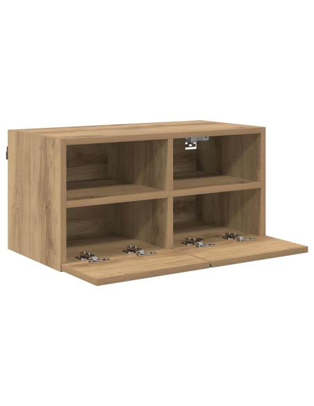 Mobile TV da parete Rovere artigianale 60 x 30 x 30 cm