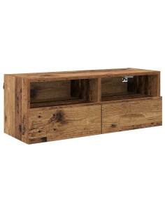 Mobile TV da parete Legno vecchio 80 x 30 x 30 cm 2