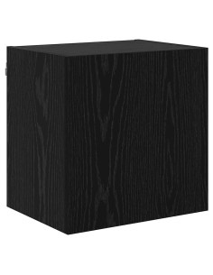 Mobile TV da parete Rovere Nero 40,5x30x40cm Legno multistrato 2