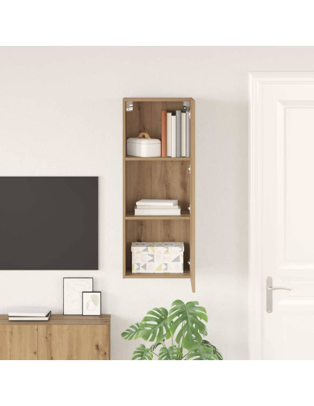 Mobile TV da parete Rovere artigianale 40,5 x 30 x 102 cm