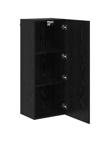 Mobile TV da parete Rovere Nero 40,5 x 30 x 102 cm