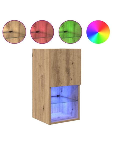 Mobile TV da Parete Rovere artigianale 30,5 x 30 x 60 cm