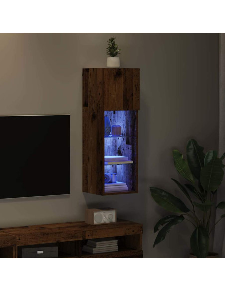 Mobile TV da Parete Legno vecchio 30,5 x 30 x 90 cm