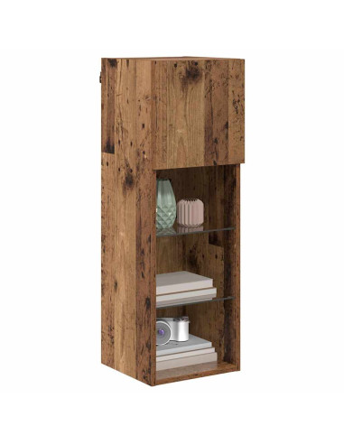 Mobiletti TV a parete 2 pcs Legno vecchio 30,5 x 30 x 90 cm